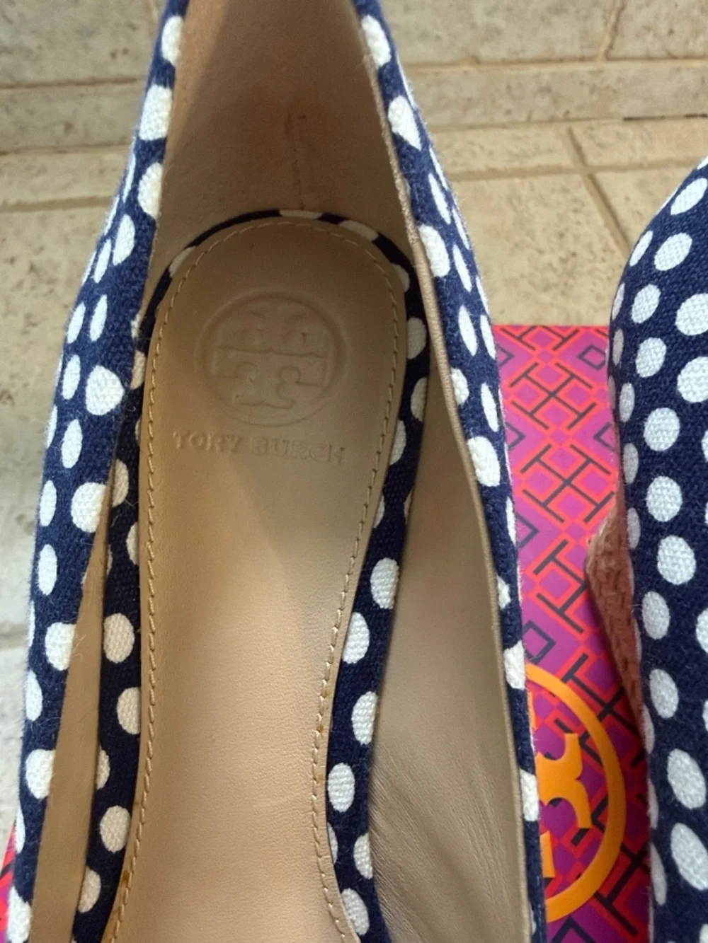 Tory Burch navy white